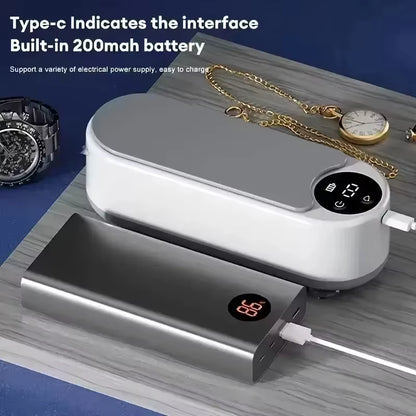 Portable Household Cleaning Machine, 450ml Ultrasonic Cleaner