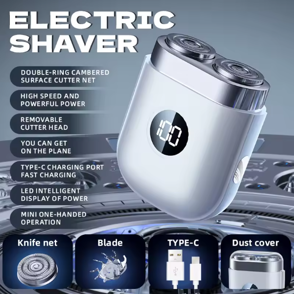 Electric Shaver Waterproof Digital Display