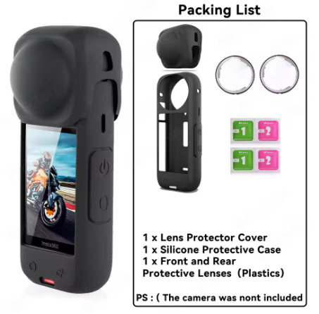 Lens Guards + Storage Bag + Screen Protector Film