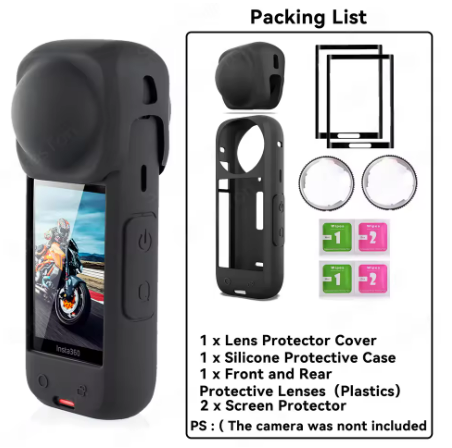 Lens Guards + Storage Bag + Screen Protector Film