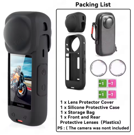 Lens Guards + Storage Bag + Screen Protector Film